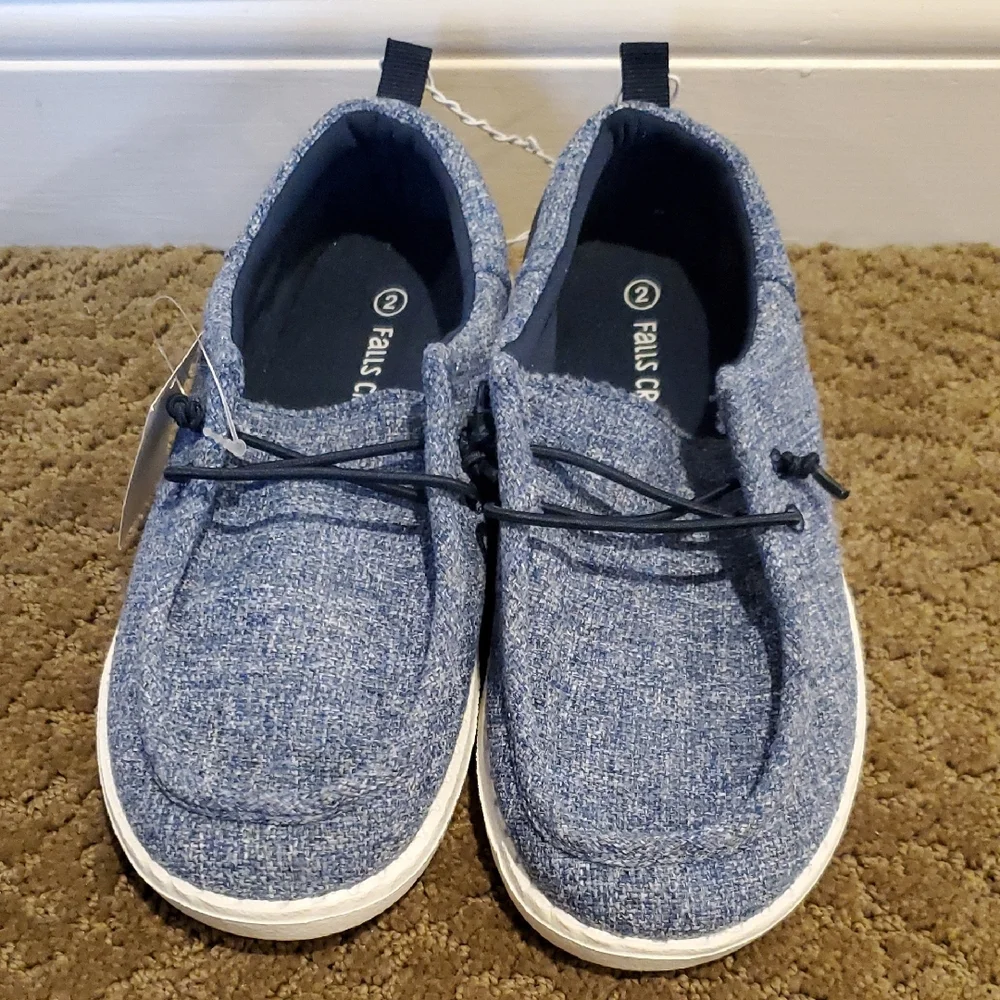 Boys Falls Creek Rusher Slip On Moccasins Casual Loafers Size 2 3 Comfort NWT